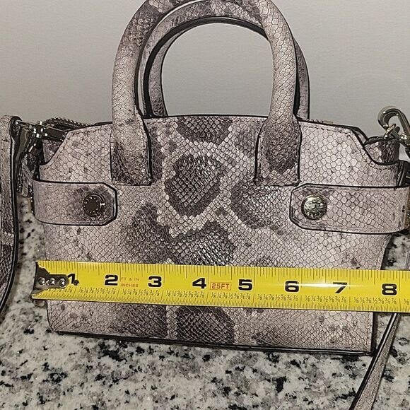 Henri Bendel Carlyle Micro Satchel Bag Snakeskin Print - Picture 14 of 17